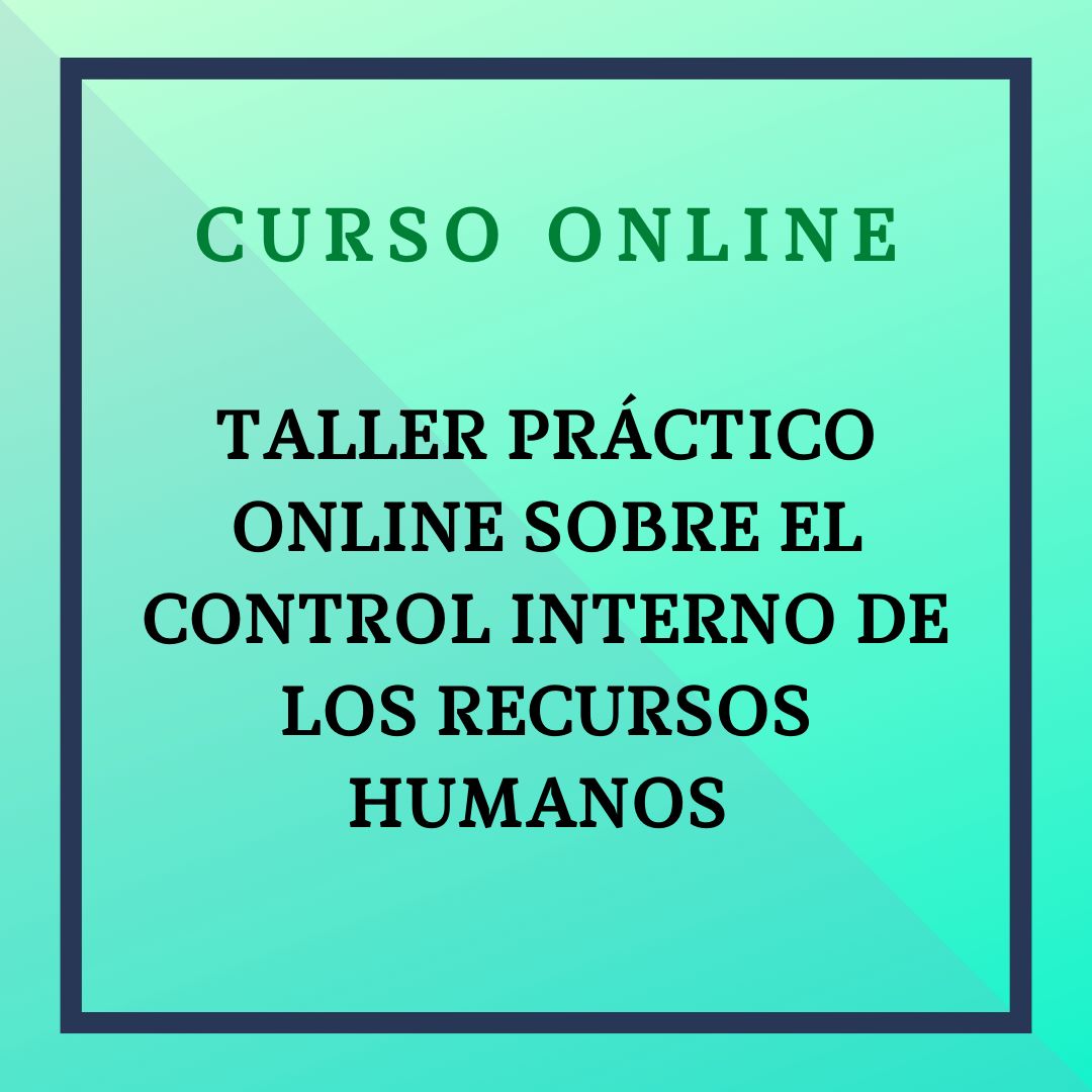 Taller práctico Online de subvenciones bajo el prisma del control interno local. Del 20 de abril al 11 de mayo de 2026