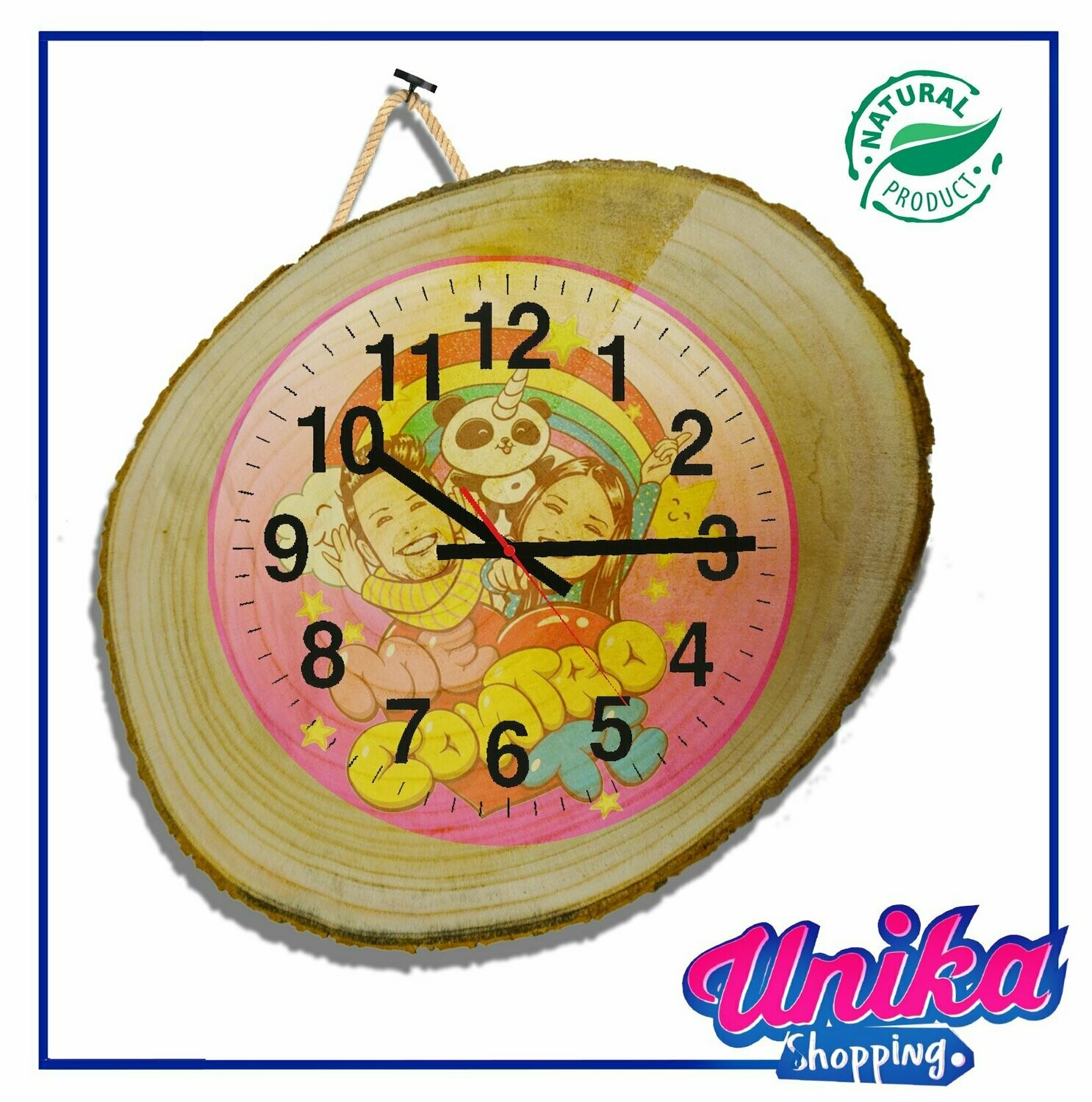 Orologi da muro in legno Personalizzato 35x25 cm