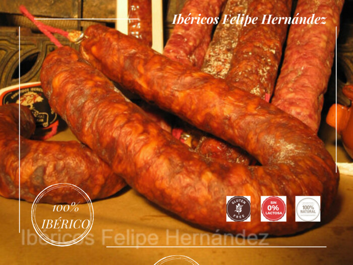Longaniza Extra Ibérica Bellota. Promoción 4 + 1 gratis