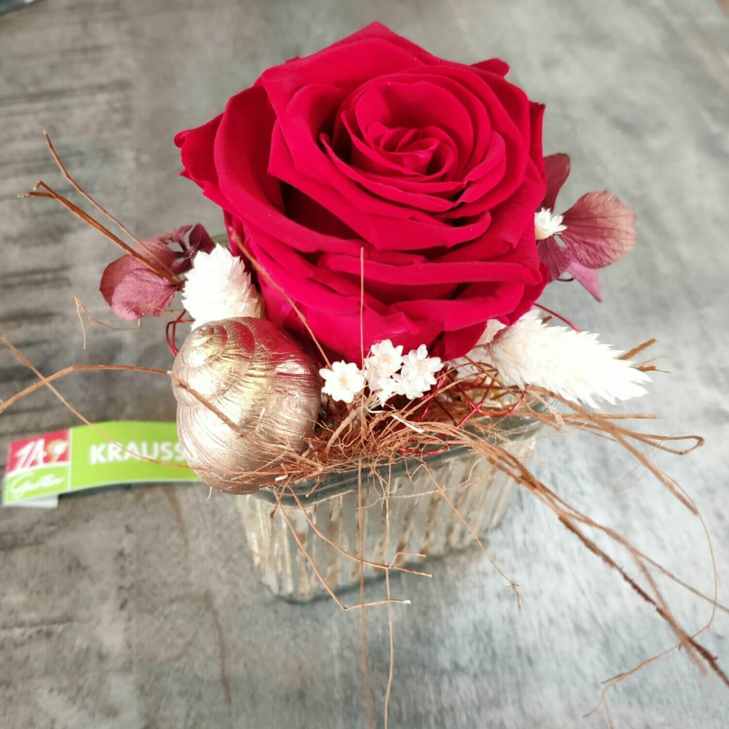 Infinity Rose rot| kleines Arrangement