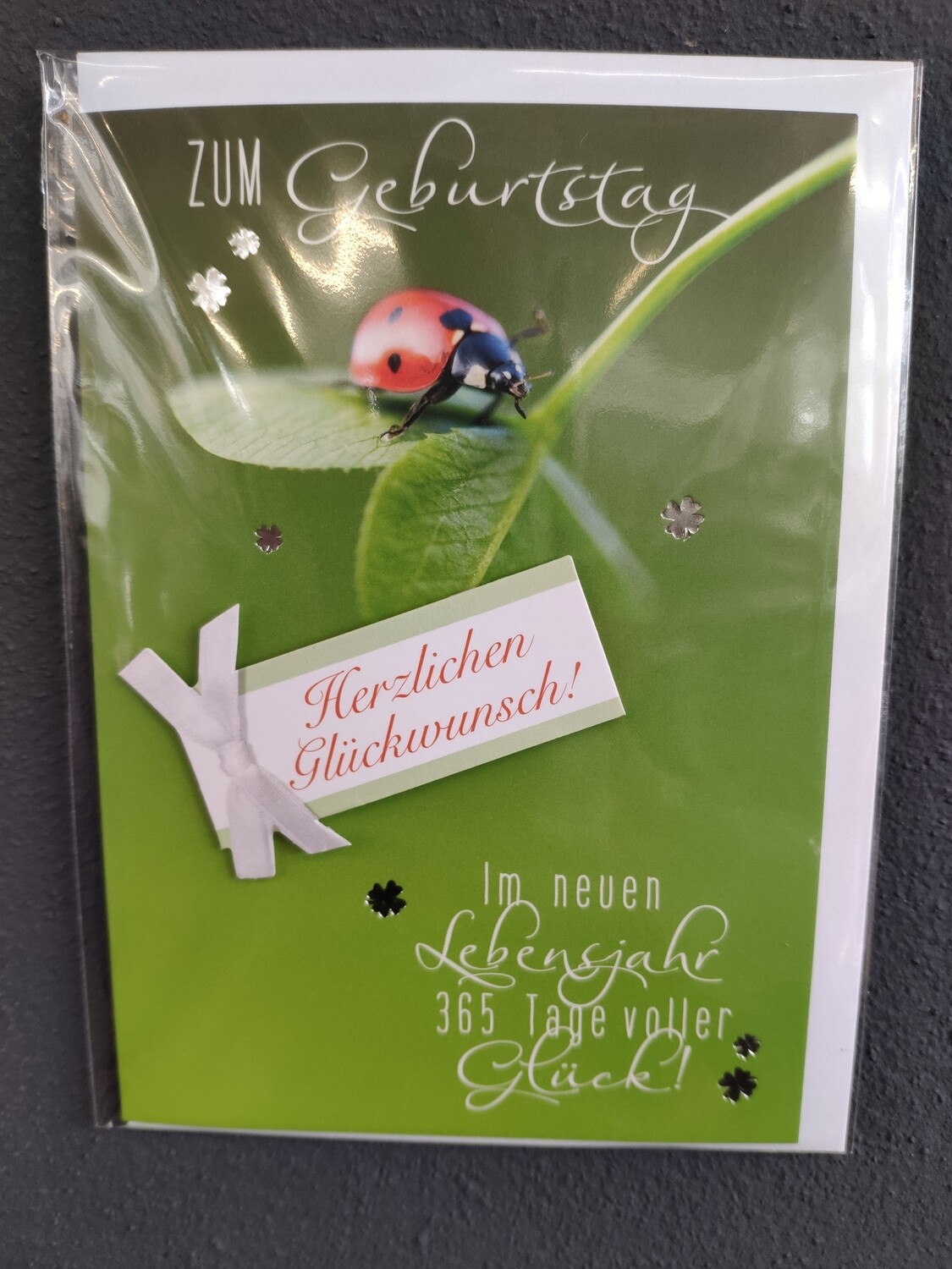 Grußkarte - Marienkäfer