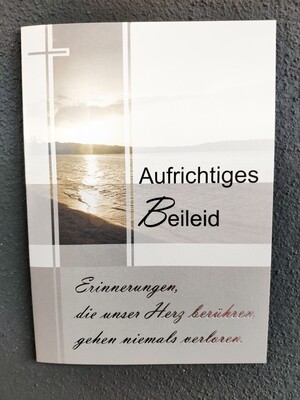 Grußkarte - Aufrichtiges Beileid