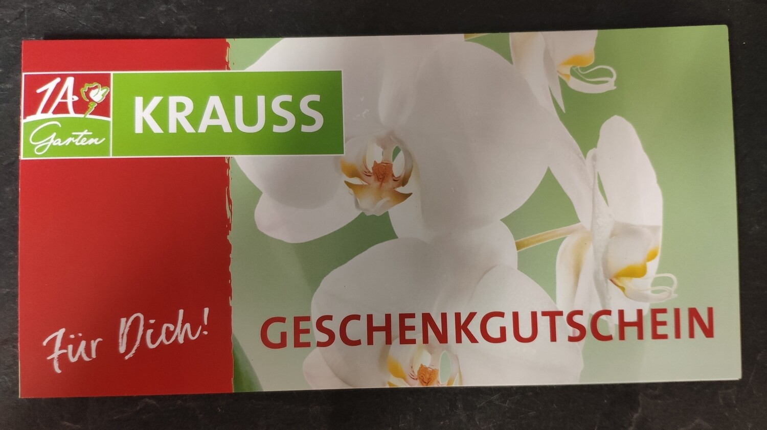 Gutschein Motiv &quot;Orchidee&quot;