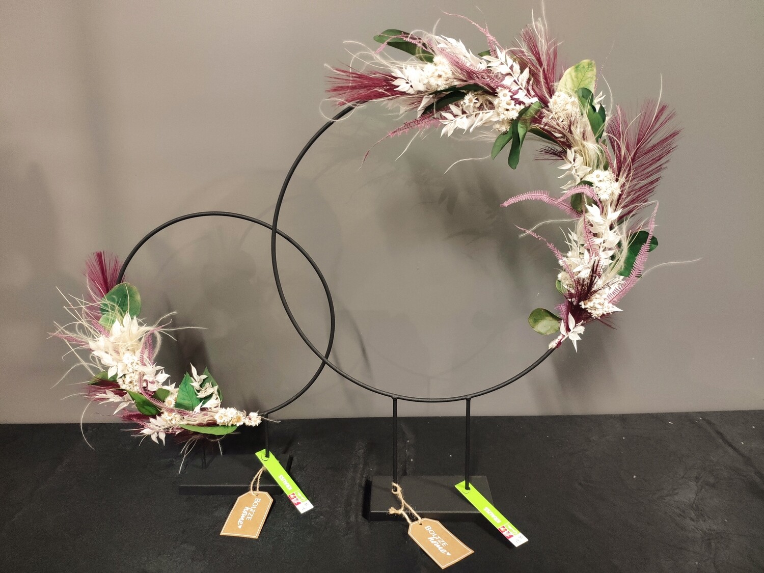 Boho- Ring &quot;schwarz auf Fuß&quot;
