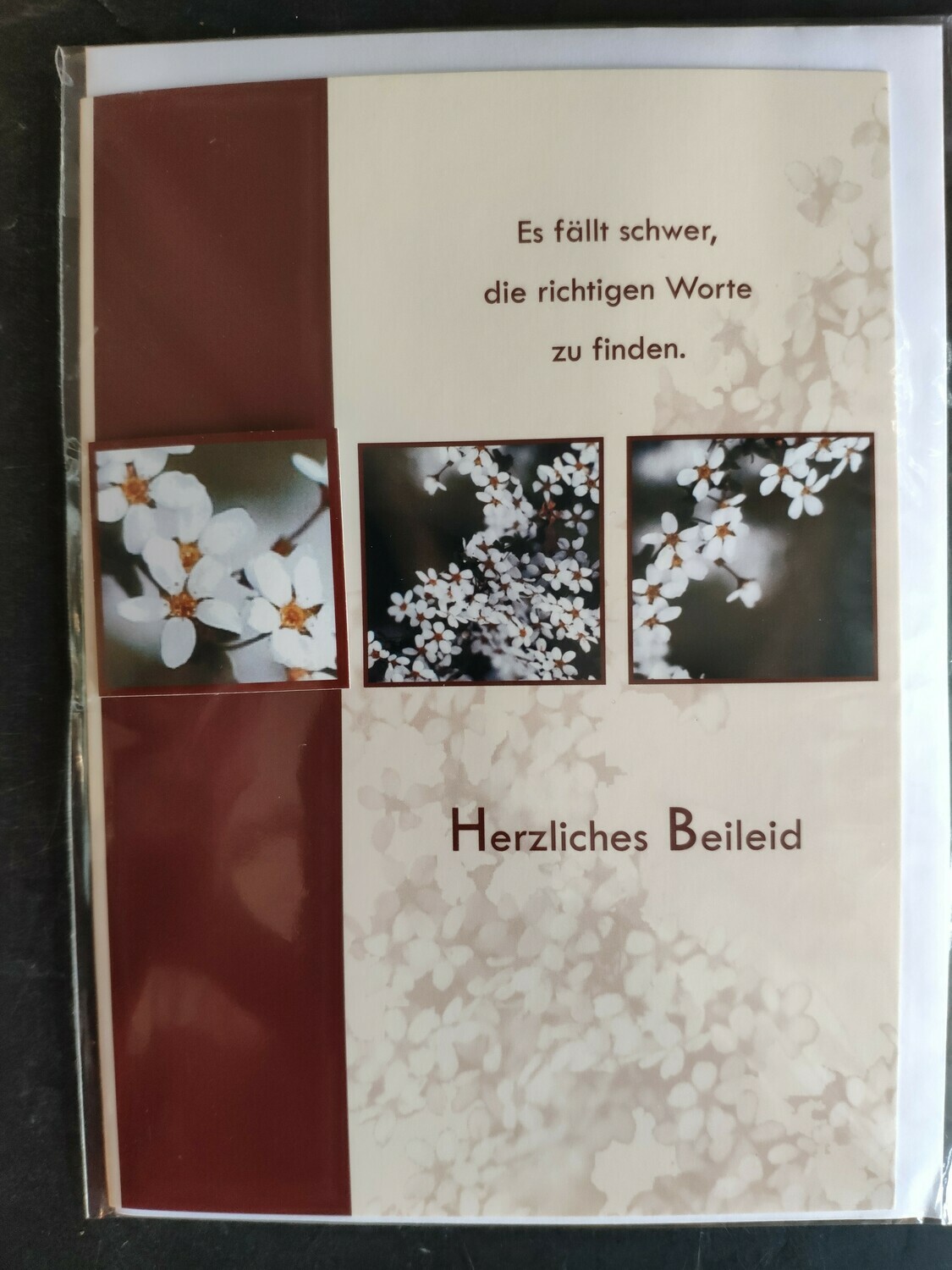 Grußkarte - Herzliches Beileid