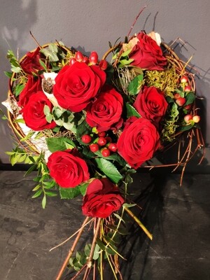Herzstrauß &quot;rote Rosen&quot;