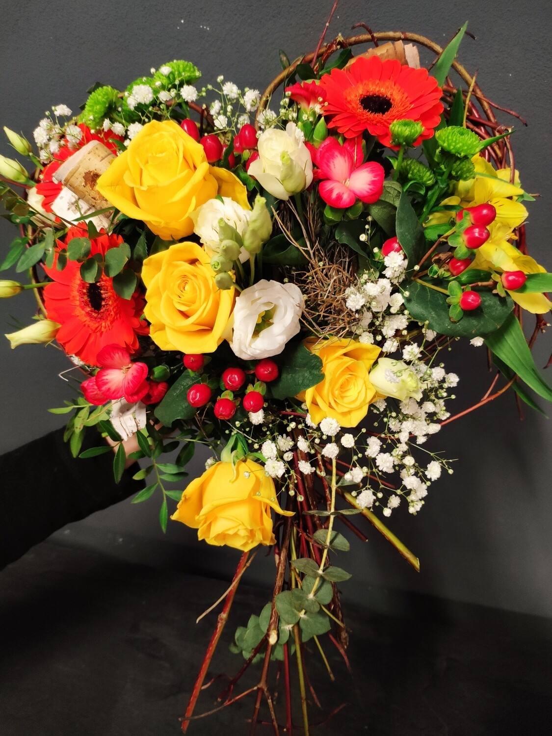 Herzstrauß &quot;bunt&quot;