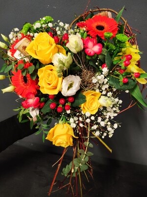 Herzstrauß &quot;bunt&quot;