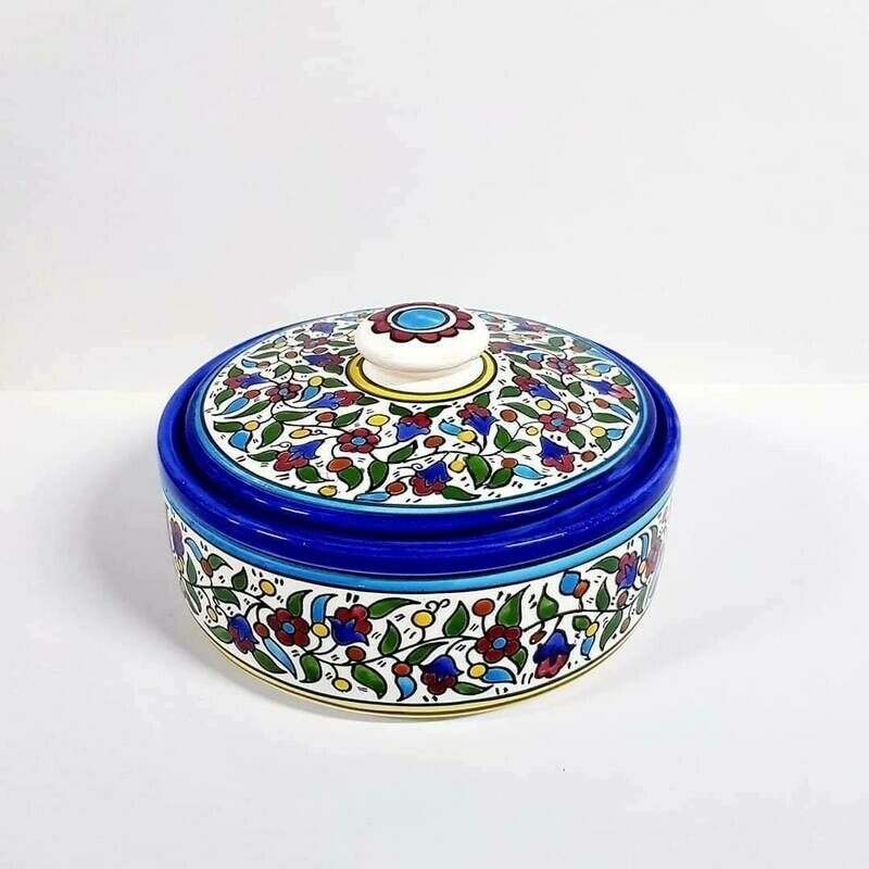 Hand Painted Ceramic Sweet Pot