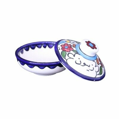 CERAMIC SERVING BOWL HAND PAINTED CERAMIC OLIVES زيتون