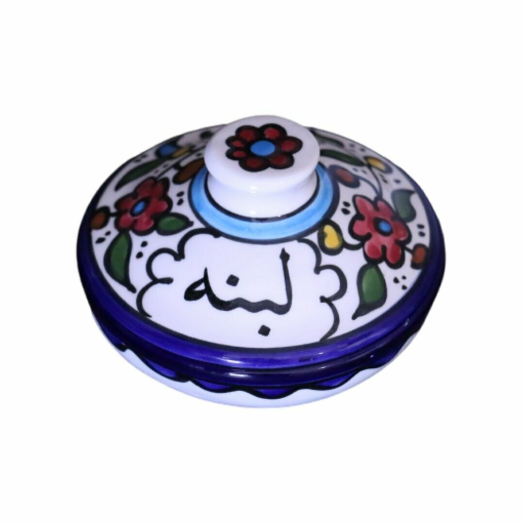 CERAMIC SERVING BOWL HAND PAINTED CERAMIC LABNE لبنه