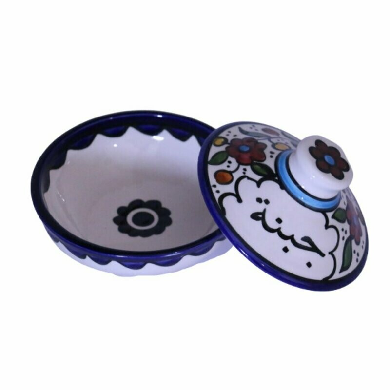 Ceramic Serving Bowl Hand Painted Ceramic Cheese جبنة