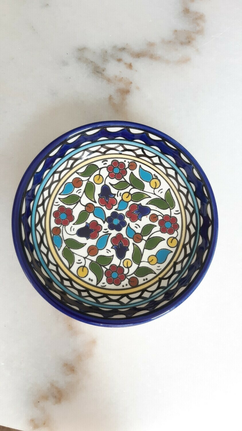 Small Ceramic Bowl Hand Painted 15 cm
