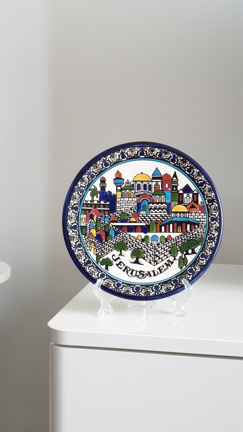 Jerusalem Display Plate with Stand