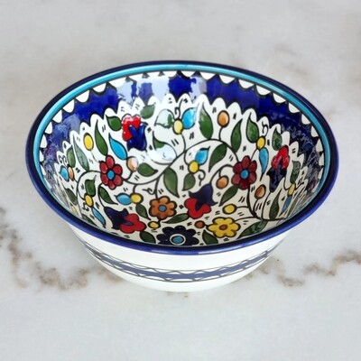 Large salad bowl 25 cm Multi Color Floral
