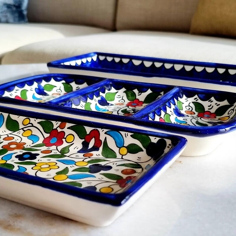 Set of 3 rectangle plates