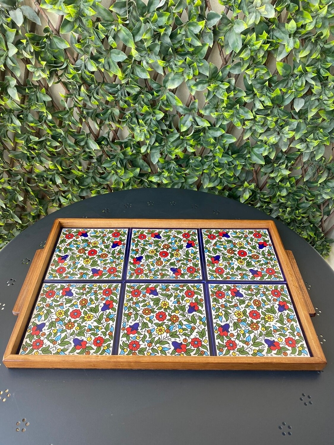 X-large wooden tray