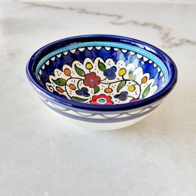Handmade Multi-Color Ceramic Deep Bowl 12 cm