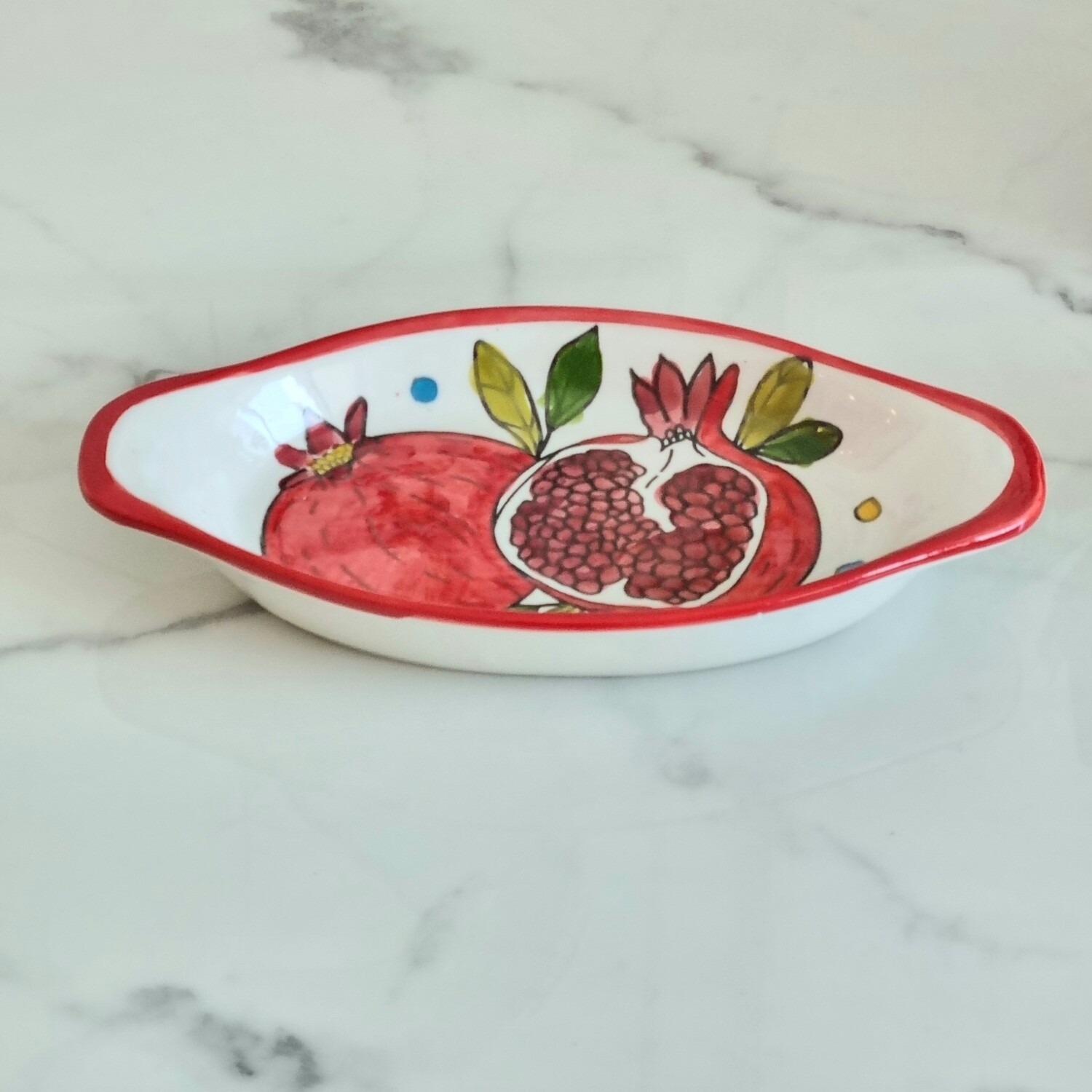 Pomegranate Oval Plate