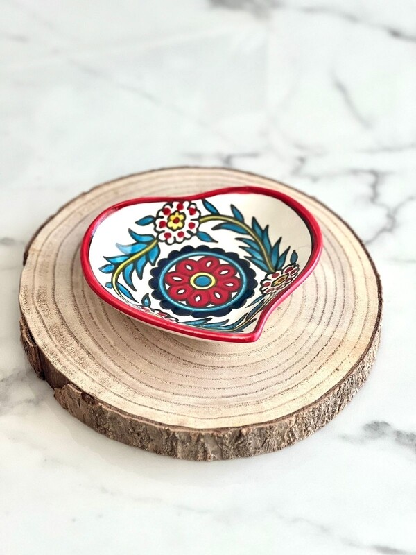 Heart-shape small plate/trinket