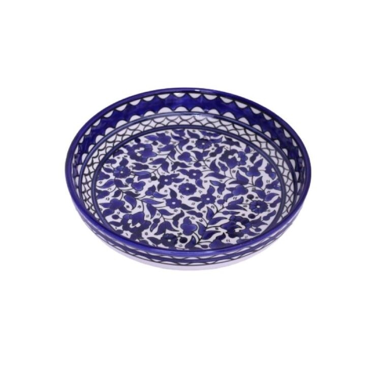 LARGE CERAMIC BOWL HAND PAINTED 23 CM