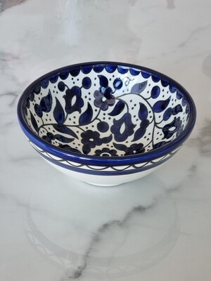 Ceramic Deep Bowl Blue and white