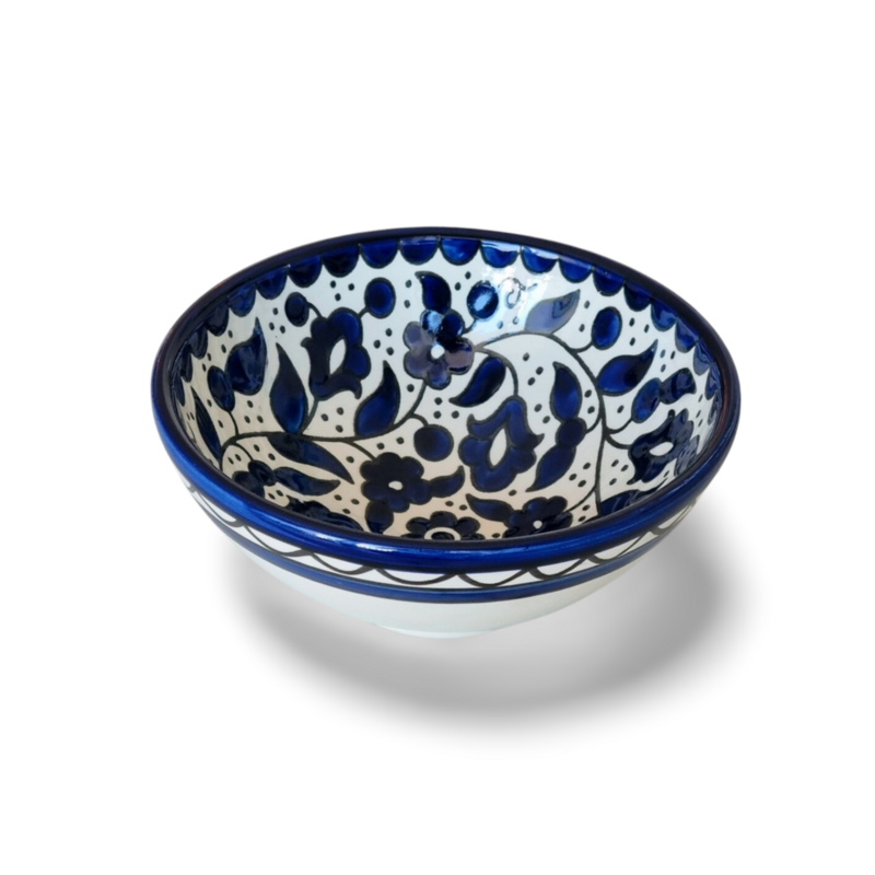 Ceramic Deep Bowl Blue and white