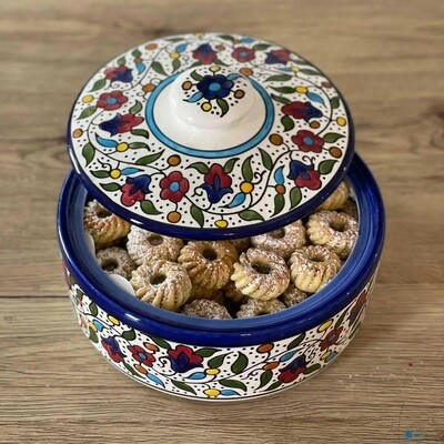 Hand Painted Ceramic Sweet Pot