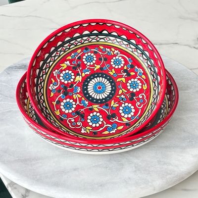 Joyful Artistry Bowls Red
