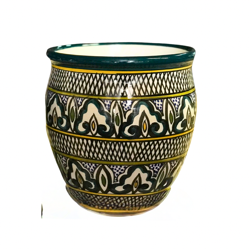 Plant Pot Large Green Paint