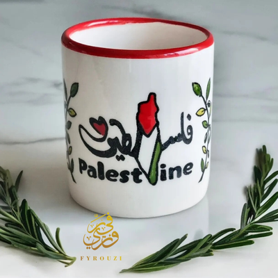 Medium Palestine Map Ceramic Mug
