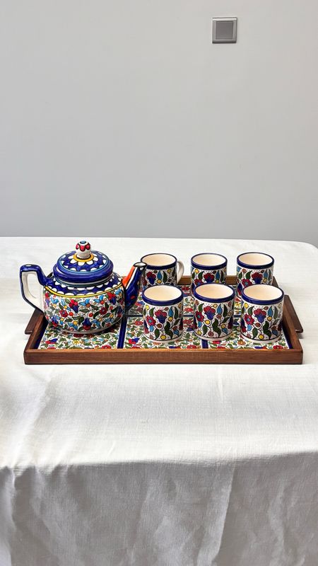 Floral Pattern Tea Set