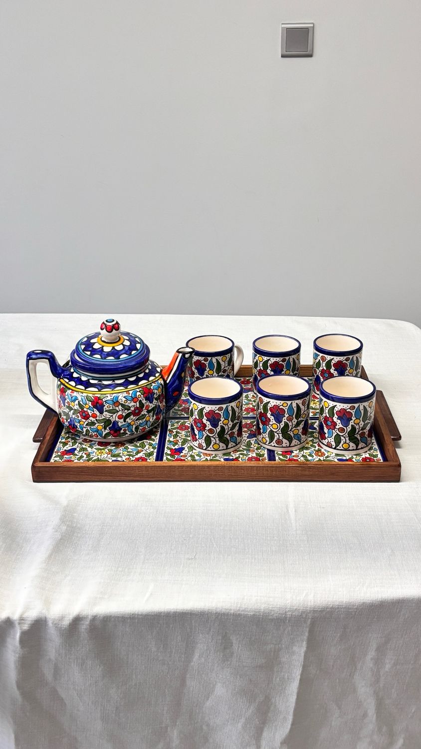 Floral Pattern Tea Set
