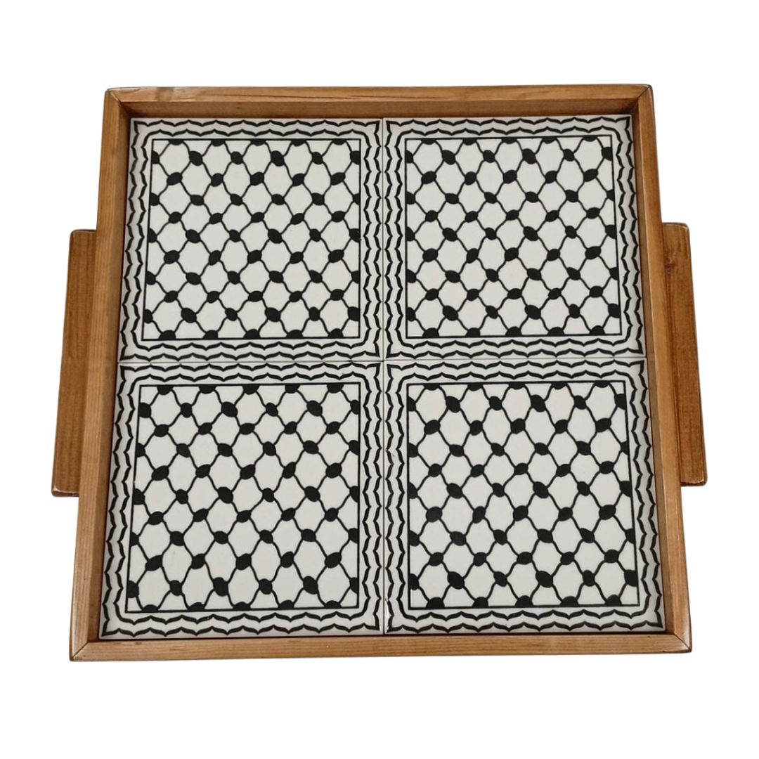 Sqaure Tray Kuffiya Design