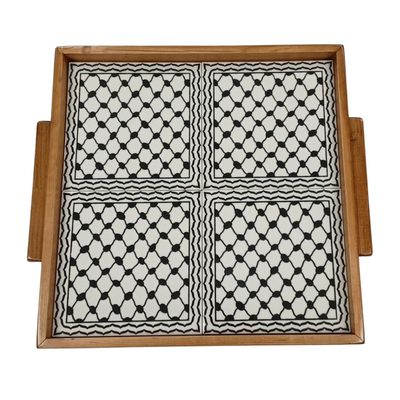 Sqaure Tray Kuffiya Design