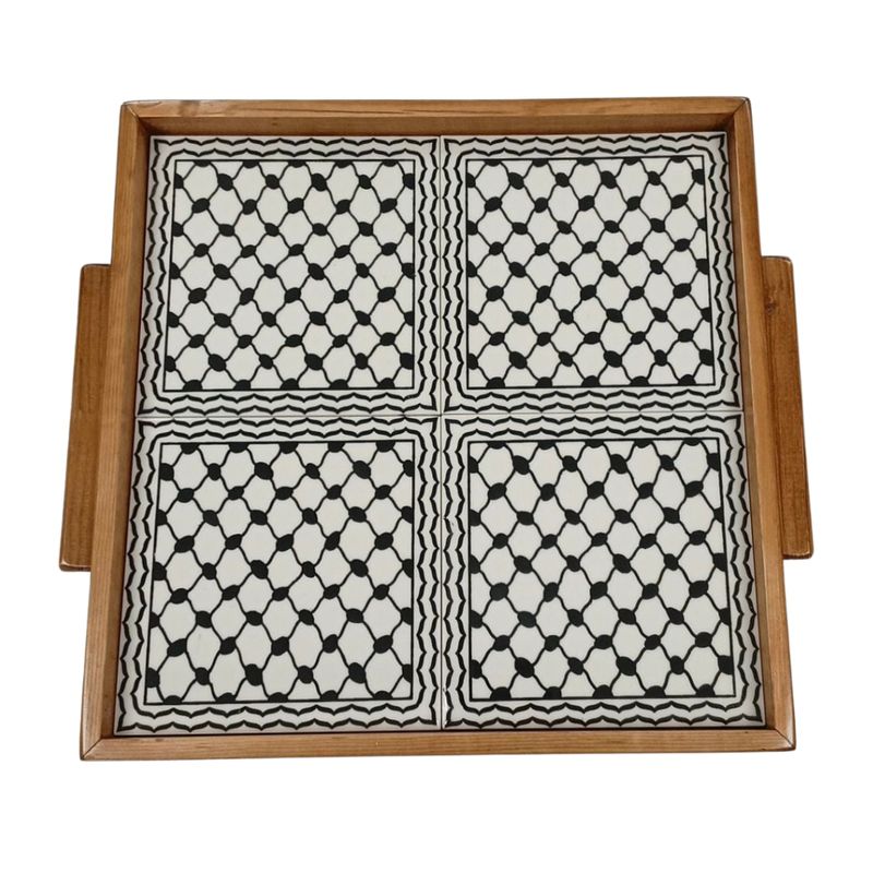 Sqaure Tray Kuffiya Design