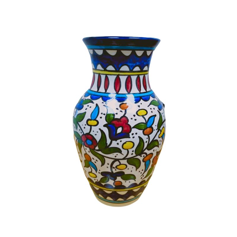 Handmade Royal Floral Multi-color Vase