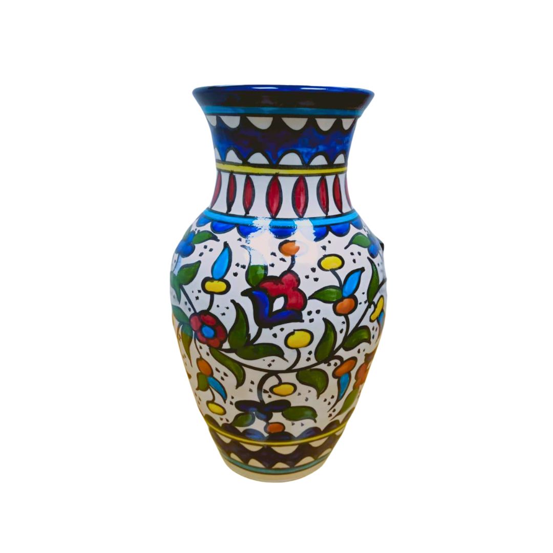 Handmade Royal Floral Multi-color Vase