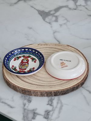 Russian baby doll plate with Initials