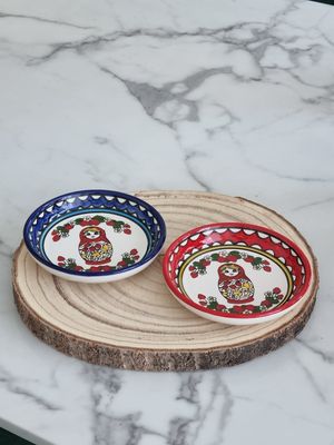Russian baby doll plate with Initials