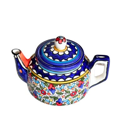 Floral Multi-color Tea Pot