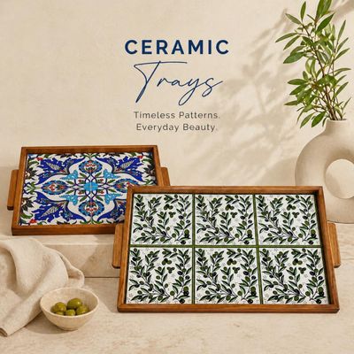 Wood Ceramic Trays