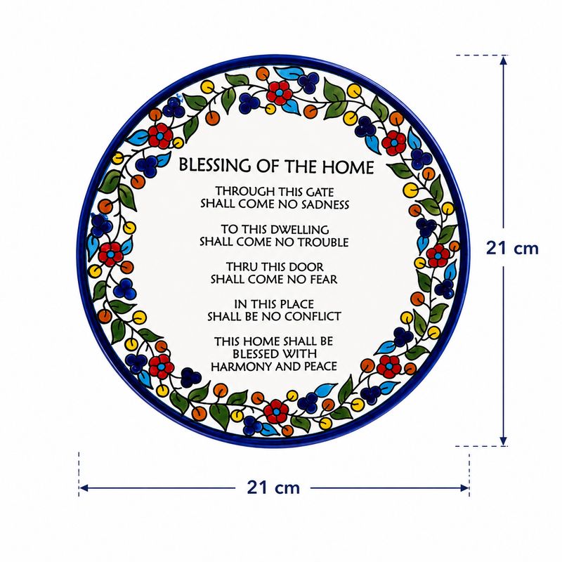 Blessing of the Home Ceramic Display Plate with Stand