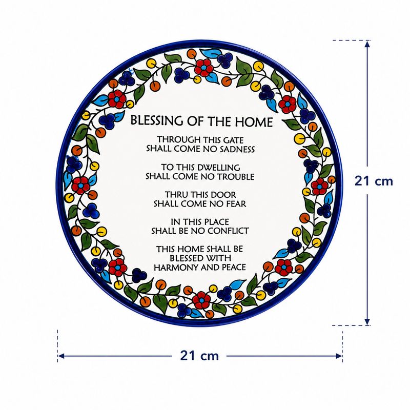 Blessing of the Home Ceramic Display Plate with Stand