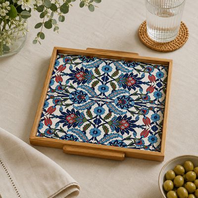 İznik Lâle Ceramic Serving Tray