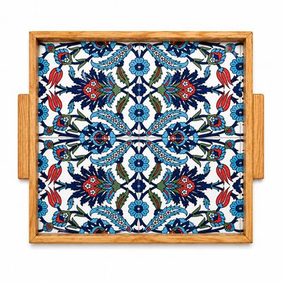 İznik Lâle Ceramic Serving Tray