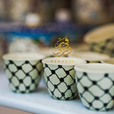 Kuffiye Coffee Cup with Authentic Kuffiye pattern for Palestine supporter 