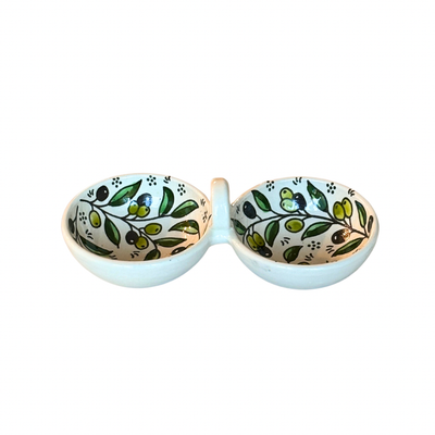 Attached Bowls Olive Paint
