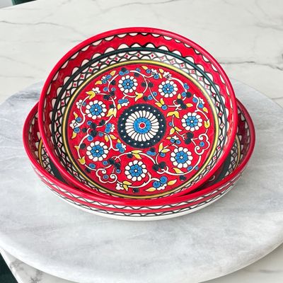 Joyful Artistry Bowls Red