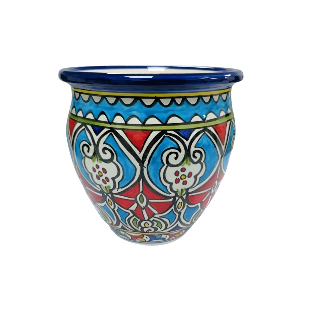 Blue Andalusian Charm Ceramic Pot 